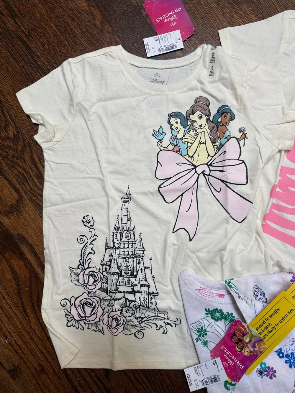 NWT S/3 Disney T-Shirts & 1 Pajama Set